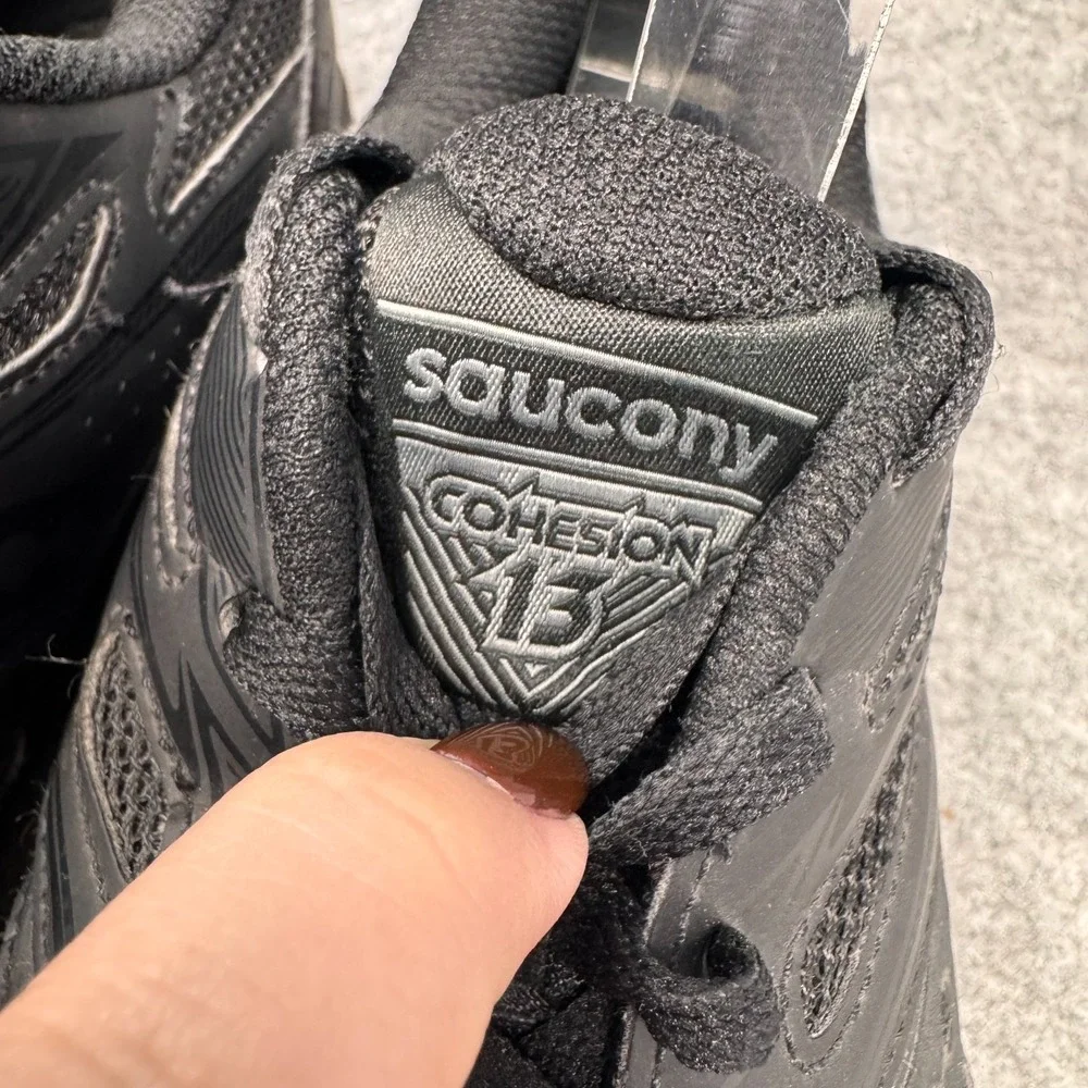 Saucony Mens Cohesion 13 Black Running Shoes Sneakers Size 11.5 S20559-4